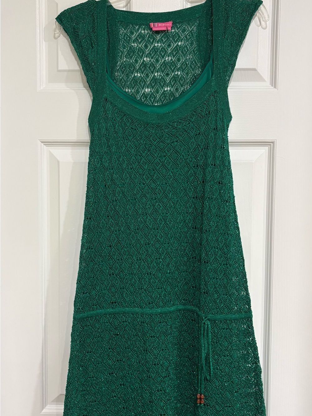 BCBGirls Emerald Green Knit Midi Dress